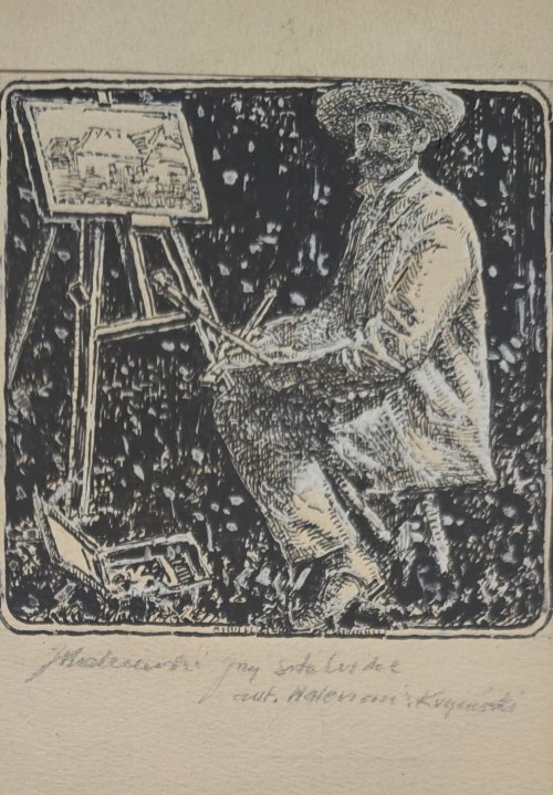 Walerian Kryciński (1852-1929), Jacek Malczewski przy sztaludze