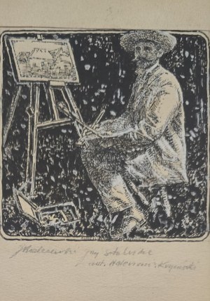 Walerian Kryciński (1852-1929), Jacek Malczewski przy sztaludze