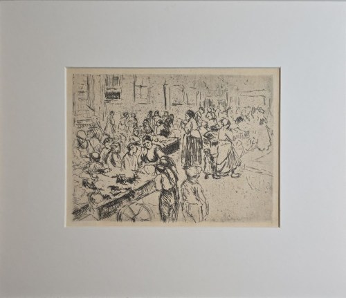 Max Liebermann (1847-1935), Targ w dzielnicy żydowskiej w Amsterdamie