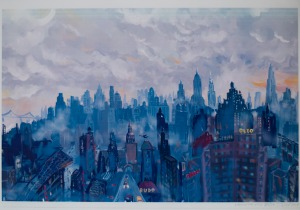 Marek Łoś, 4 ilustracje do książki „Looking for Bird in the Big City”, 2000