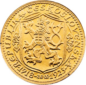 Czechoslovakia, 1 Dukat 1923 (with serial number), Kremnitz