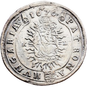 Leopold I., 15 Kreuzer 1676, KB, Kremnitz