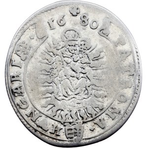 Leopold I., 15 Kreuzer 1680, KB, Kremnitz