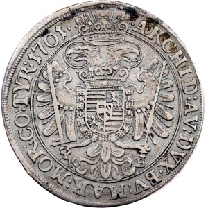 Leopold I., 1/2 Thaler 1701, KB, Kremnitz