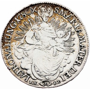 Maria Theresia, 1/2 Thaler 1780, B S.K.-P.D., Kremnitz