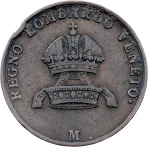 Franz Joseph I., 5 Centesimi 1849, M, Milan