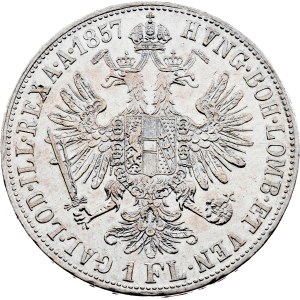 Franz Joseph I., 1 Gulden 1857, E, Karlsburg