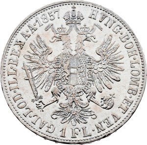 Franz Joseph I., 1 Gulden 1857, E, Karlsburg