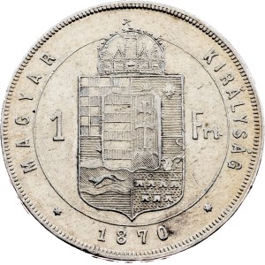Franz Joseph I., 1 Forint 1870, GYF, Karlsburg