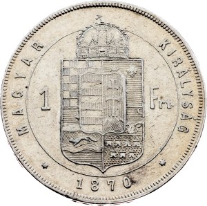 Franz Joseph I., 1 Forint 1870, GYF, Karlsburg