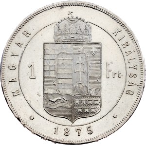 Francesco Giuseppe I, 1 fiorino del 1875, KB, Kremnitz