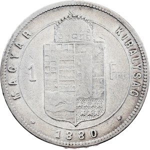 Franz Joseph I., 1 Forint 1880, KB, Kremnitz