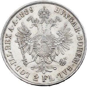 Franz Joseph I., 2 Gulden 1889, Vienna