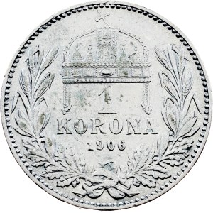 Franz Joseph I., 1 Korona 1906, KB, Kremnitz