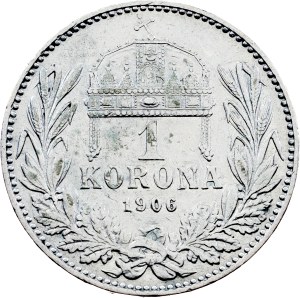 Franz Joseph I., 1 Korona 1906, KB, Kremnitz