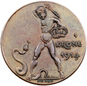 Franz Joseph I., 1 Krone 1914, Kremnitz, Probe
