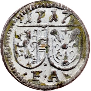 Franz Anton von Harrach, 1 Pfennig 1717, Salzburg