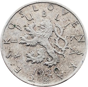 Czechoslovakia, 20 Stotin 1920, Kremnitz