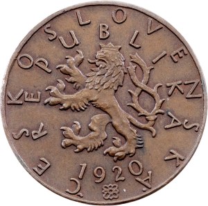 Czechoslovakia, 5 Stotin 1920, Kremnitz