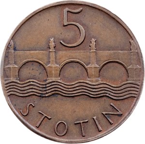 Czechoslovakia, 5 Stotin 1920, Kremnitz