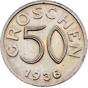 Austria, 50 Groschen 1936, Vienna