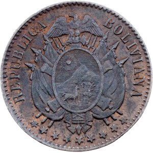 Bolivia, 1 Centavo 1883, A, Paris