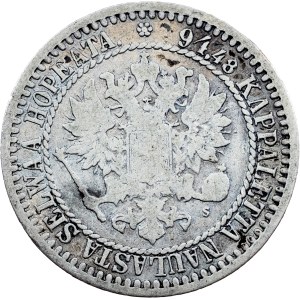 Finland, 1 Markka 1866, S, Helsinki