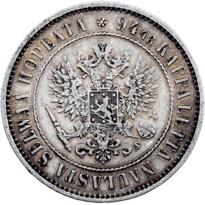 Finland, 1 Markka 1874, S, Helsinki