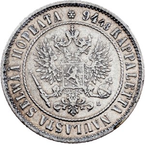 Finland, 1 Markka 1892, L, Helsinki