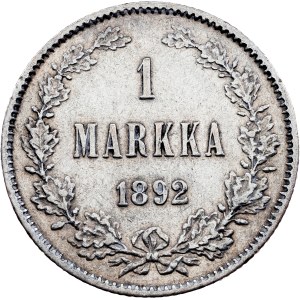Finland, 1 Markka 1892, L, Helsinki