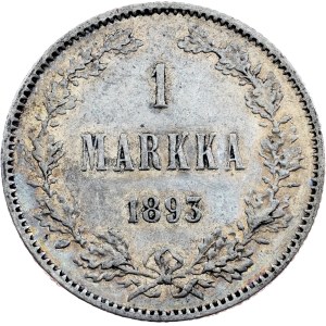 Finland, 1 Markka 1893, L, Helsinki