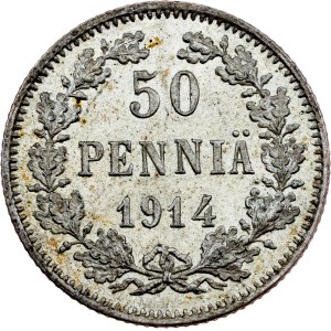 Finland, 50 Pennia 1914, S, Helsinki