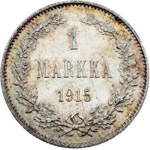 Finland, 1 Markka 1915, S, Helsinki
