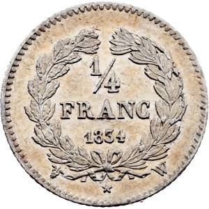 France, 1/4 Franc 1834, W, Lille