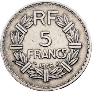 France, 5 Francs 1938, Paris