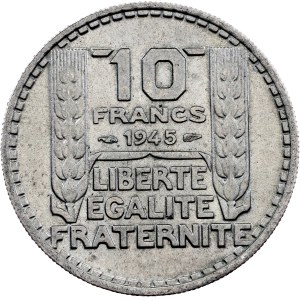 Francie, 10 franků, 1945, Paříž
