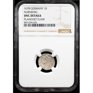 Germany, 1 Kreuzer 1678, N, Nuremberg