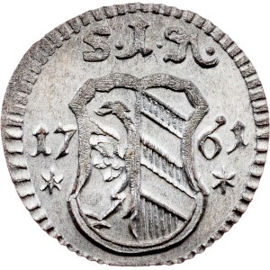 Nemecko, 1 pfennig, 1761, Norimberg