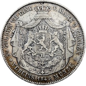 Germany, 3 1/2 Gulden / 2 Thaler 1844, Darmstadt