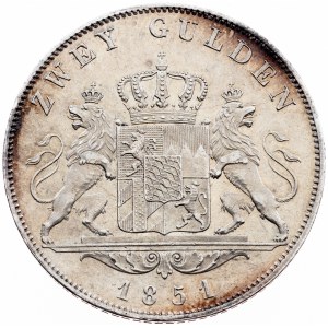 Germany, 2 Gulden 1851, Munich