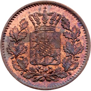 Allemagne, 1 pfennig, 1870, Munich
