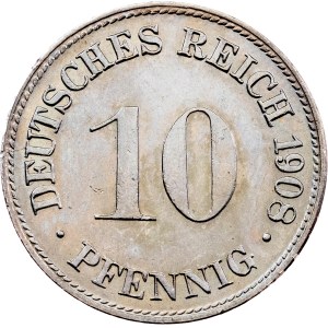 Germany, 10 Pfennig 1908, D, Munich