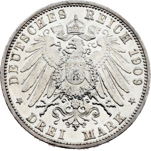 Germany, 3 Mark 1909, A, Berlin