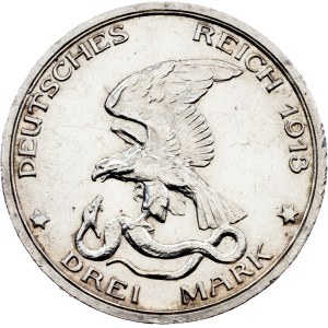 Nemecko, 3 marky, 1913, Berlín