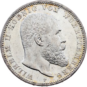 Germany, 5 Mark 1913, F, Stuttgart
