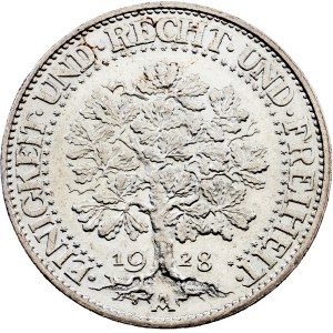 Germany, 5 Reichsmark 1928, A, Berlin
