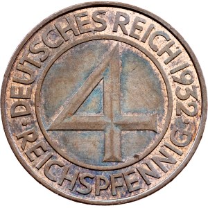 Germany, 4 Reichspfennig 1932, A, Berlin