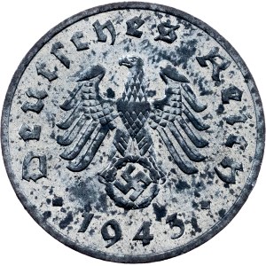 Germany, 1 Reichspfennig 1943, F, Stuttgart