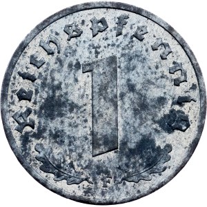 Germany, 1 Reichspfennig 1943, F, Stuttgart