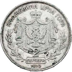 Montenegro, 2 Perpera 1910